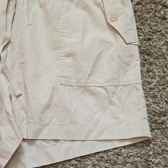 LOFT Beige Cargo Drawstring Shorts Womens Size Large - Picture 6 of 6